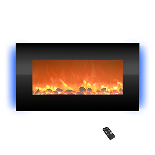 Northwest 80BL312001 Electric FireplaceWall Mounted with 13 Backlight Colors, Adjustable Heat